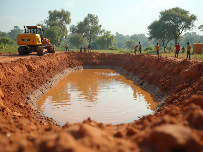 Commercial earthen pond construction for African catfish farming
